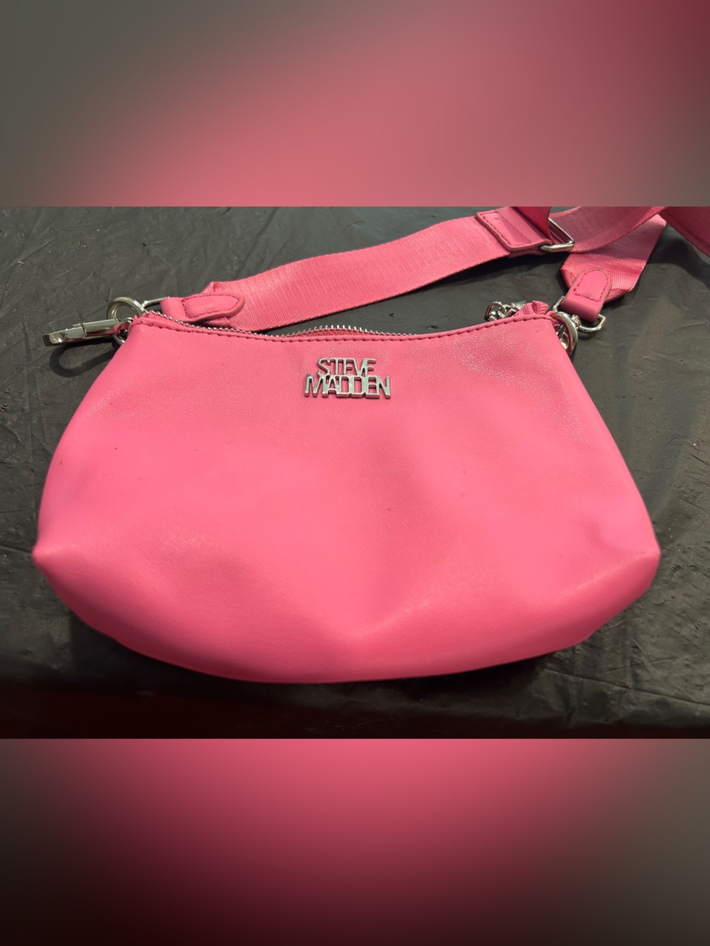 Steve Madden Bright Pink Crossbody Pouch